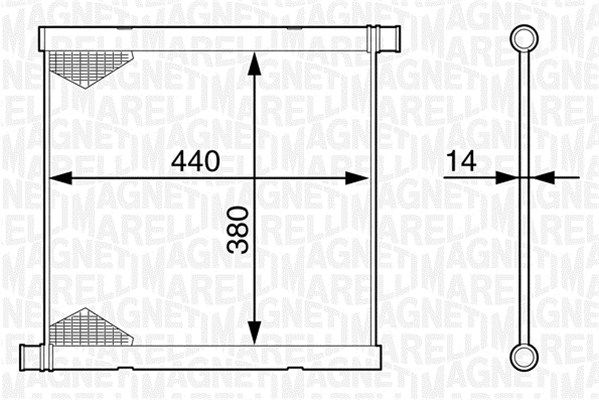 MAGNETI MARELLI Radiators, Motora dzesēšanas sistēma 350213128200